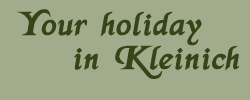 Title graphik - Your holiday in Kleinich